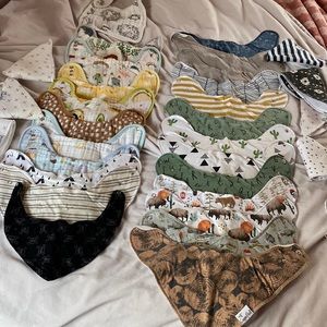 SOLD!!!!! Copper Pearl Bibs Bundle